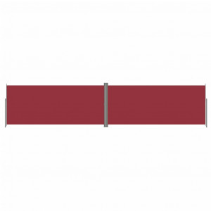 Toldo lateral retráctil rojo 220x1000 cm H