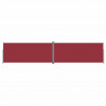 Toldo lateral retráctil rojo 220x1000 cm 2