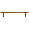 Estantes de pared 2 unidades madera maciza acacia 110x20x18 cm 2