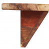 Estantes de pared 2 unidades madera maciza acacia 110x20x18 cm 5