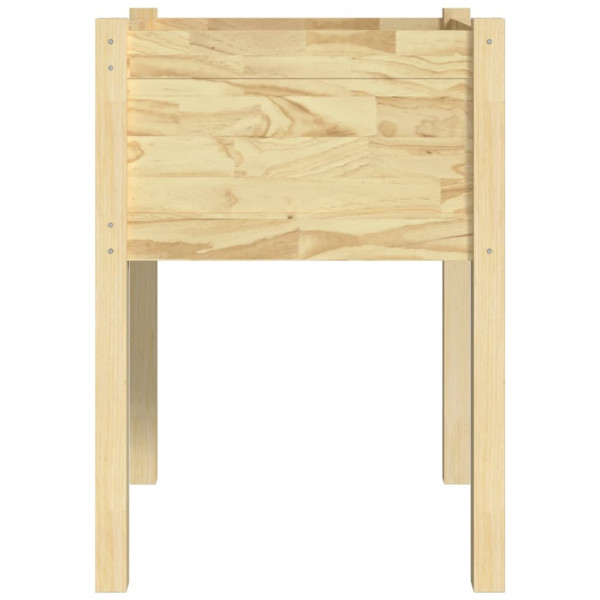 Jardinera de madera maciza de pino 50x50x70 cm M 4