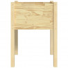 Jardinera de madera maciza de pino 50x50x70 cm 4