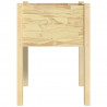 Jardineras 2 unidades madera maciza de pino 50x50x70 cm 5