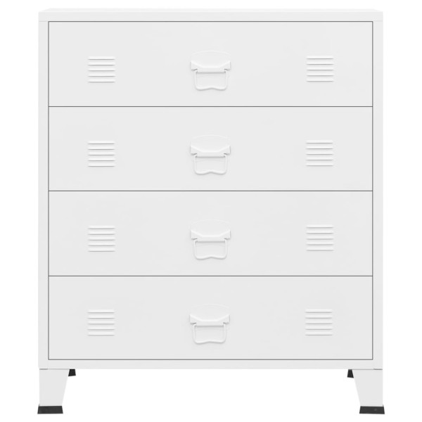 Cajoner industrial de metal blanca 78x40x93 cm M 3