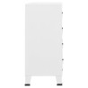 Cajoner industrial de metal blanca 78x40x93 cm 4