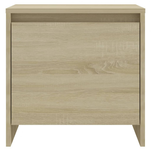 Mesita de noche madera ingeniería roble Sonoma 45x34.5x44.5 cm M 5