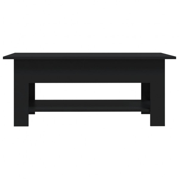 Mesa de centro madera de ingeniería negra 102x55x42 cm M 5