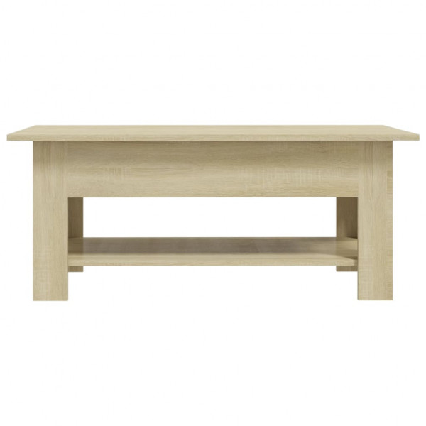 Mesa de centro madera de ingeniería roble Sonoma 102x55x42 cm M 3