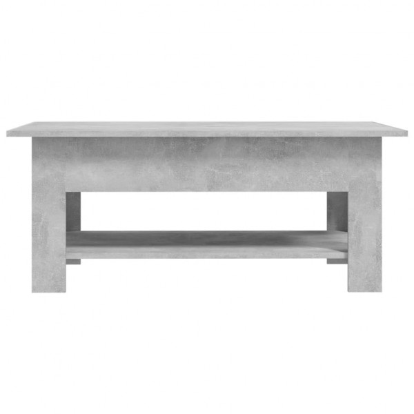 Mesa de centro madera de ingeniería gris hormigón 102x55x42 cm M 5