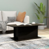 Mesa de centro madera contrachapada negro 102x55.5x40 cm 1