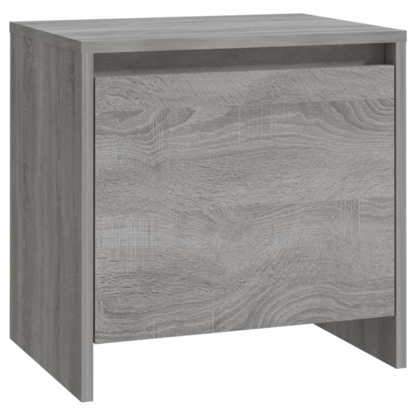 Mesita de noche madera de ingeniería gris Sonoma 45x34x44.5 cm M 2