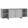 Mueble de TV madera de ingeniería gris Sonoma 130x35x50 cm 2