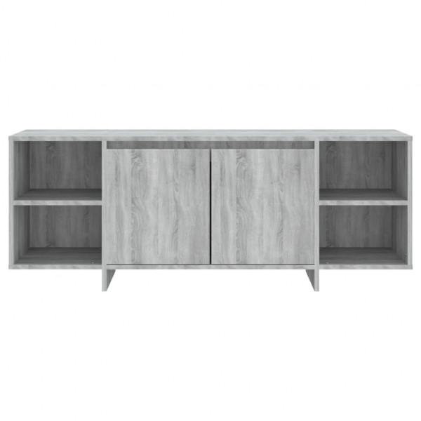 Mueble de TV madera de ingeniería gris Sonoma 130x35x50 cm M 5