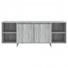 Mueble de TV madera de ingeniería gris Sonoma 130x35x50 cm 5