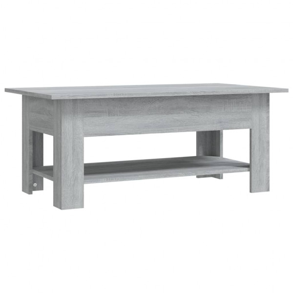 Mesa de centro madera de ingeniería gris Sonoma 102x55x42 cm M 2