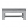 Mesa de centro madera de ingeniería gris Sonoma 102x55x42 cm 5