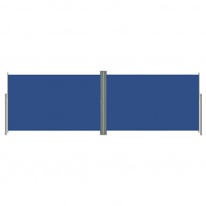 Toldo lateral retráctil azul 220x600 cm H