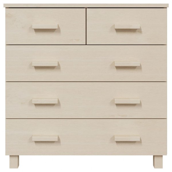 Aparador HAMAR madera de pino maciza marrón miel 79x40x80cm M 3