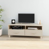 Mueble TV HAMAR madera de pino maciza marrón miel 106x40x40 cm 1
