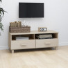 Mueble TV HAMAR madera de pino maciza marrón miel 106x40x40 cm 4