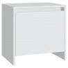 Mesa de cabeceira 45x34x44.5 cm aglomerado branco 2