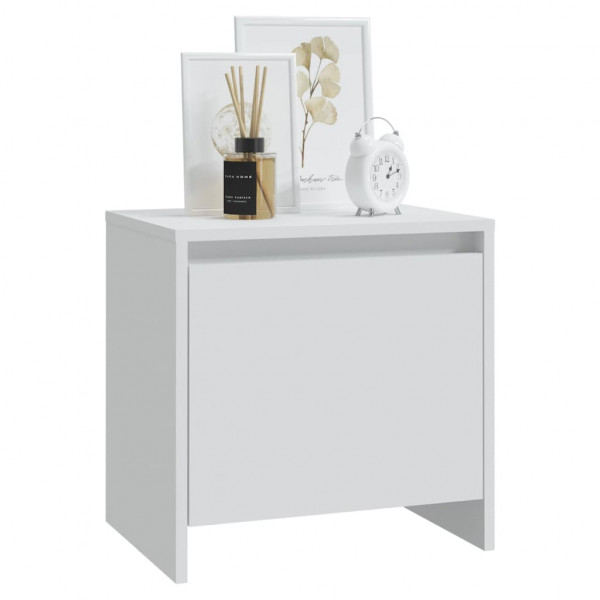 Mesa de cabeceira 45x34x44.5 cm aglomerado branco M 3