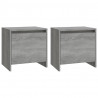 Mesa cabeceira 2 pcs derivados de madeira sonoma cinza 2