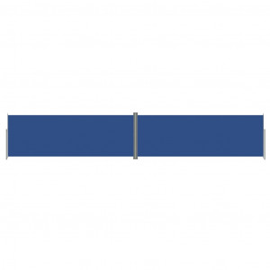 Toldo lateral retráctil azul 220x1200 cm H