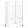 Armario industrial acero blanco 67x35x107 cm 2