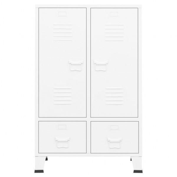 Armario industrial acero blanco 67x35x107 cm M 3