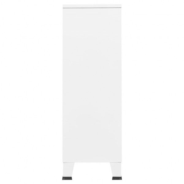 Armario industrial acero blanco 67x35x107 cm M 4