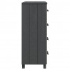 Aparador HAMAR 79x40x103.5 cm pinho maciço cinza-escuro 4