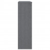 Aparador superior HAMAR pino macizo gris oscuro 90x30x100 cm 4