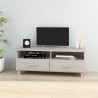 Mueble de TV HAMAR madera maciza de pino blanco 106x40x40 cm 1