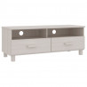 Mueble de TV HAMAR madera maciza de pino blanco 106x40x40 cm 2