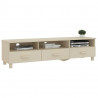 Mueble TV HAMAR madera de pino maciza marrón miel 158x40x40 cm 3