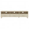 Móvel de TV HAMAR 158x40x40 cm pinho maciço castanho-mel 5