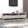 Mueble de TV HAMAR madera maciza de pino blanco 158x40x40 cm 4