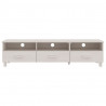 Móvel de TV HAMAR 158x40x40 cm pinho maciço branco 5