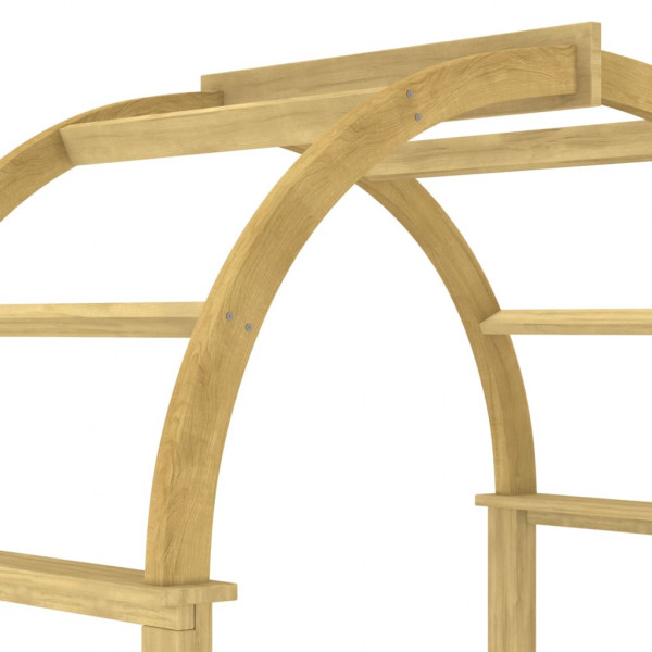 Arco de madera de pino macizo impregnado 141x97x243 cm M 5
