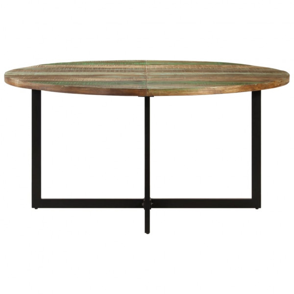 Mesa de jantar 150x75 cm madeira recuperada maciça M 2