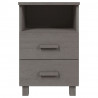Mesa de cabeceira HAMAR 40x35x62 cm pinho maciço cinza-claro 4