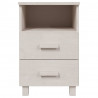 Mesas cabeceira HAMAR 2pcs 40x35x62 cm pinho maciço branco 5