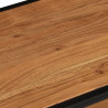 Mesa de centro de madera maciza acacia 90x45x35 cm 5