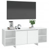 Mueble para TV madera contrachapada blanco 130x35x50 cm 4