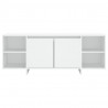 Mueble para TV madera contrachapada blanco 130x35x50 cm 5
