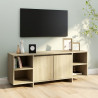 Mueble para TV madera contrachapada roble Sonoma 130x35x50 cm 3