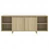 Mueble para TV madera contrachapada roble Sonoma 130x35x50 cm 5