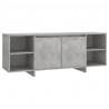 Mueble para TV madera contrachapada gris hormigón 130x35x50 cm 2