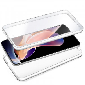 Funda COOL Silicona 3D para Xiaomi Redmi Note 11 Pro / Note 11 Pro 5G / Note 12 Pro 4G (Transparente Frontal + Trasera) H